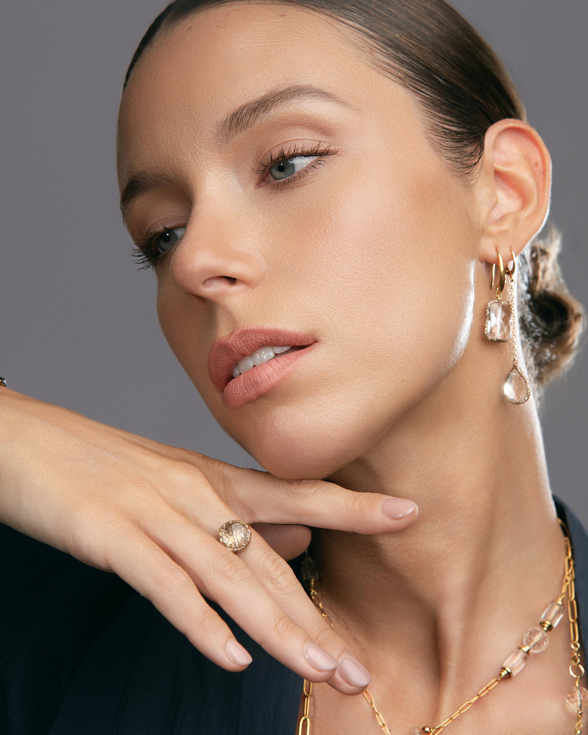 Anello crystal raw