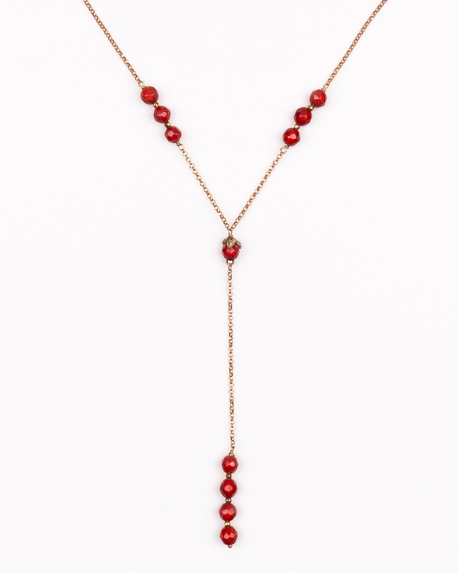 Collana vogue pendant red
