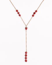 Collana vogue pendant red