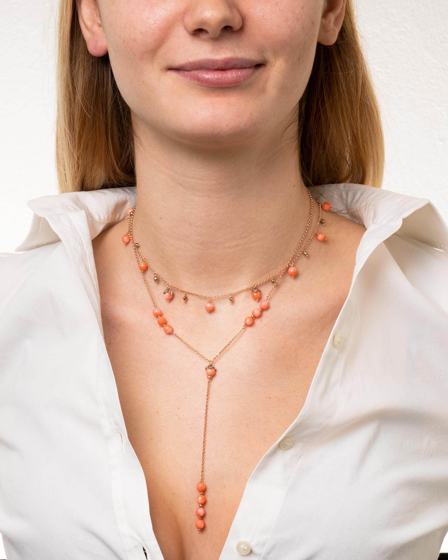 Collana vogue pendant pink