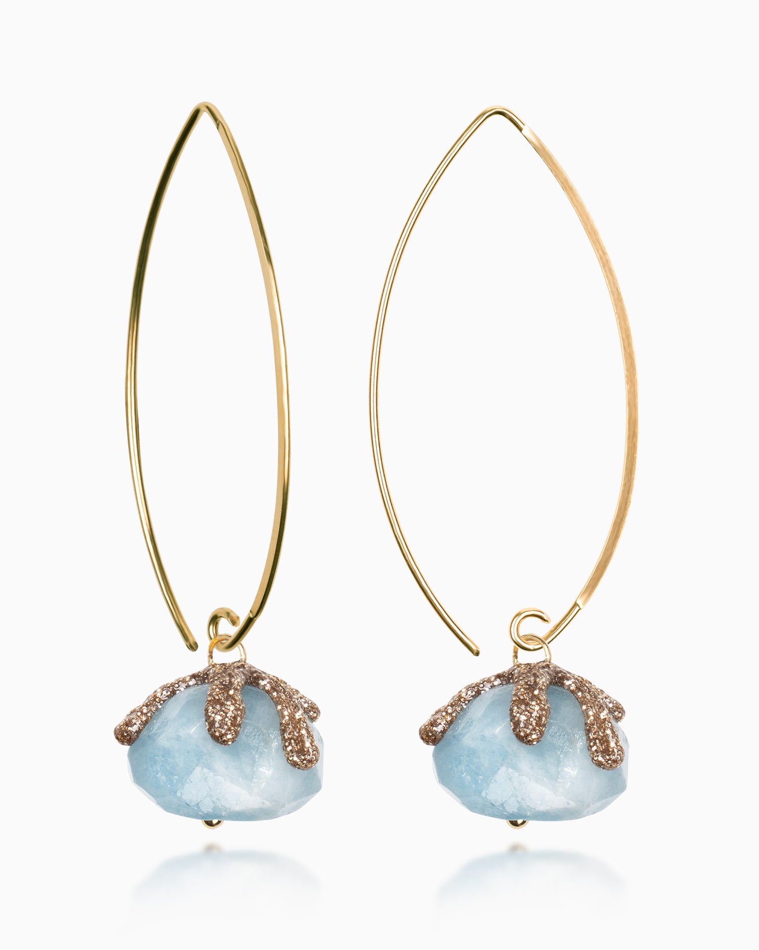 Orecchini ocean raw