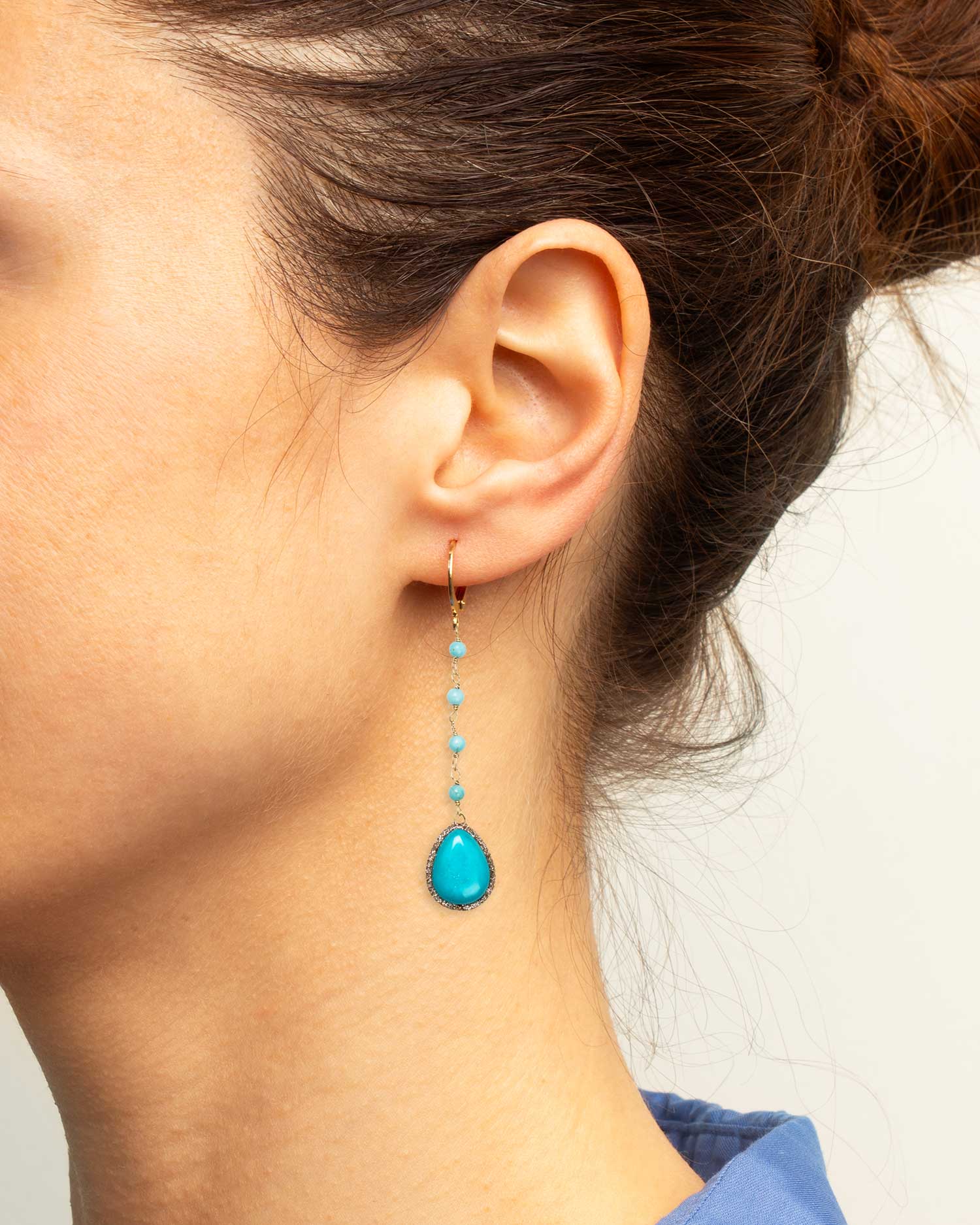 Orecchini wave rosary