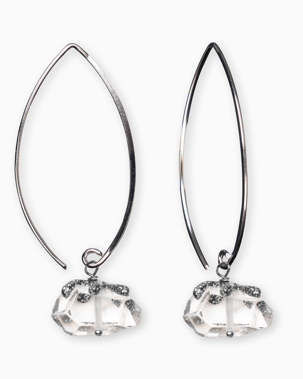 Orecchini crystal raw