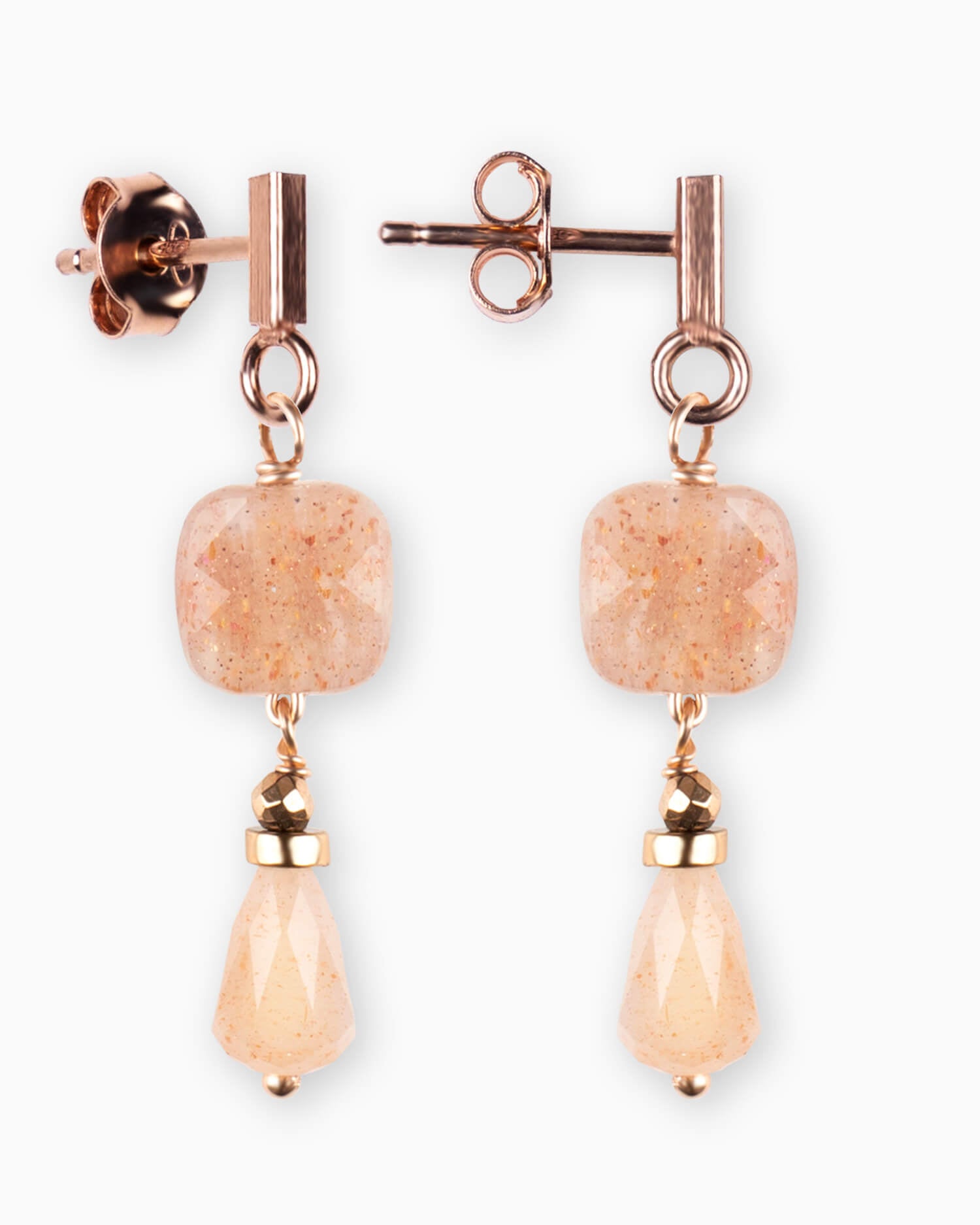 Orecchini natural rosa