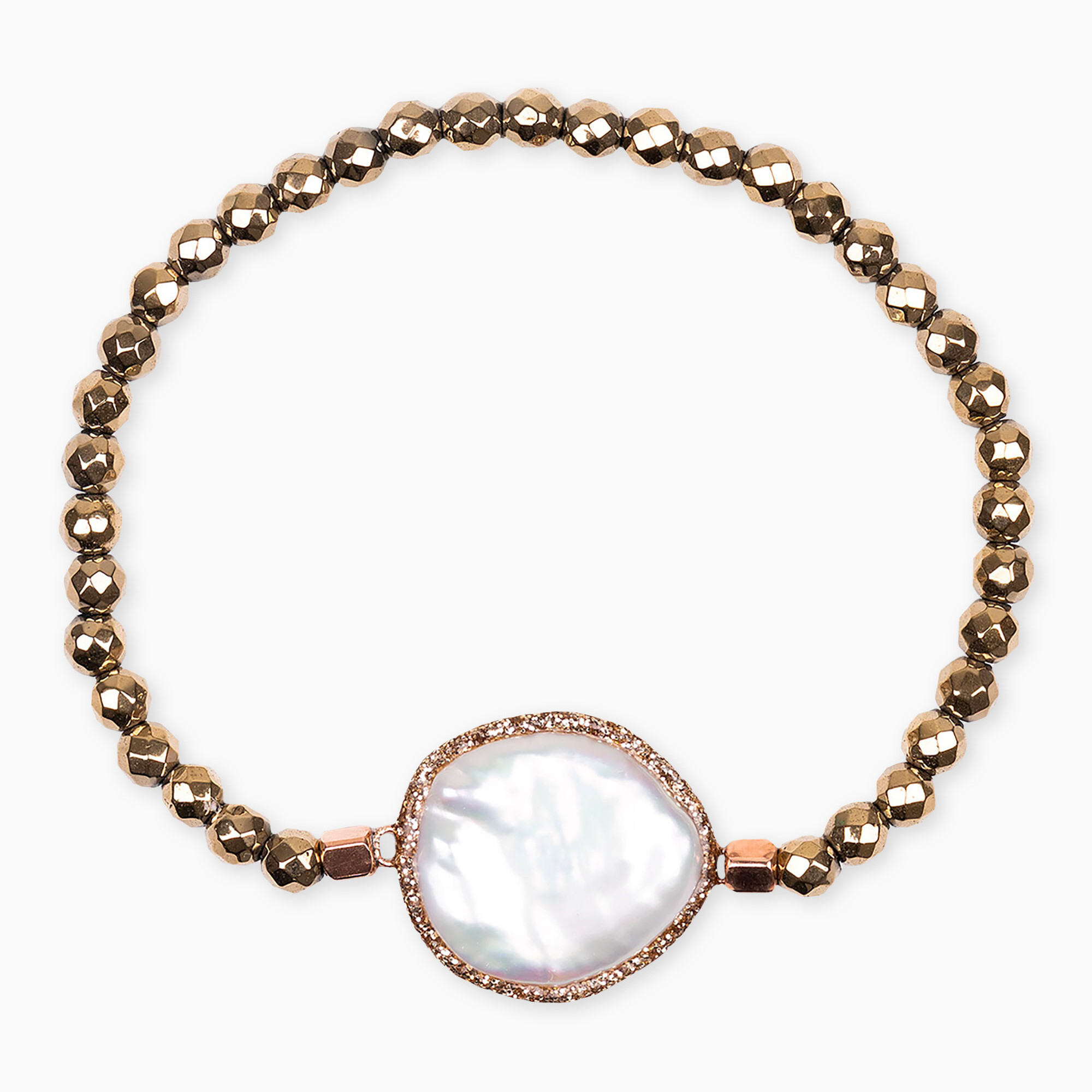 bracciale pastiglia perla