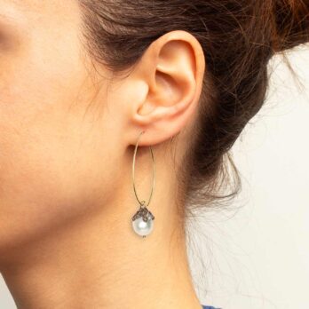 orecchini pastiglia chic perla