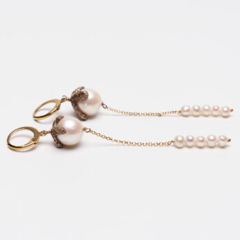 orecchini pastiglia chic perla