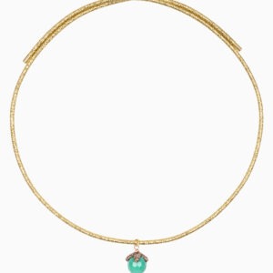 Collana magnetica oro - Verde chiaro