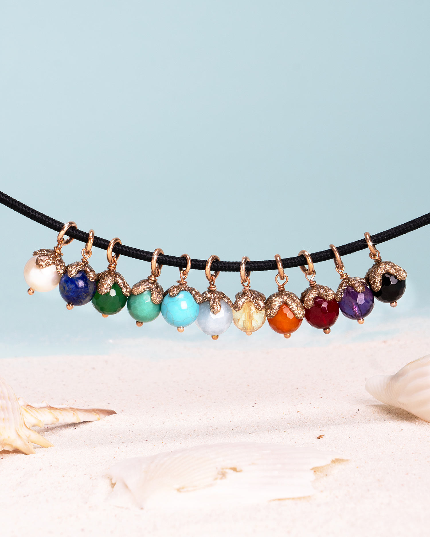 bee charmy pietre perle