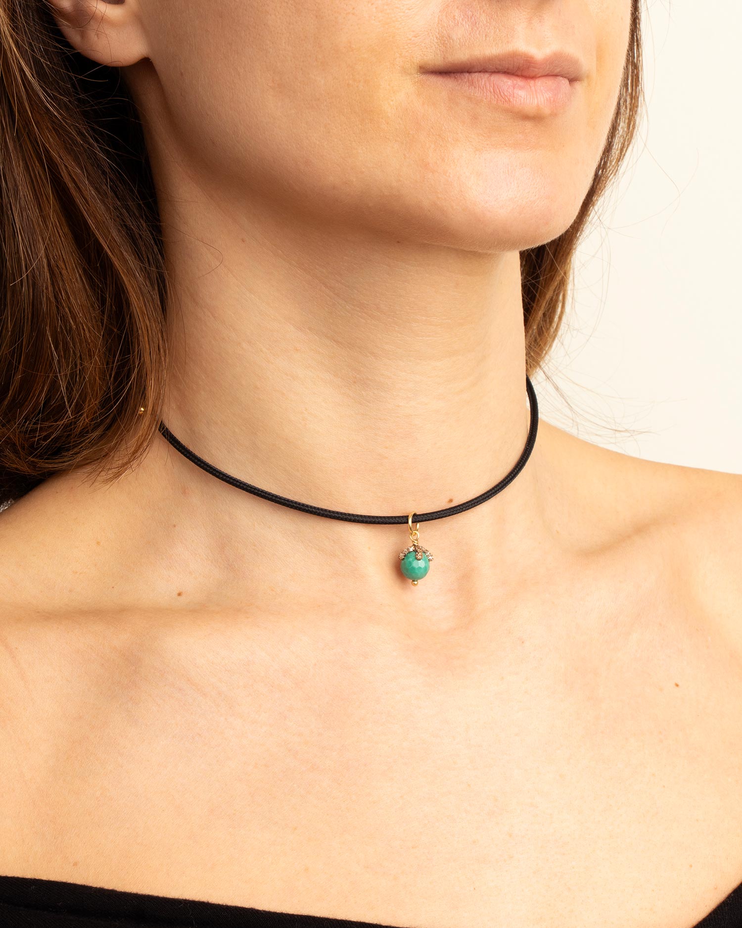 bee light gioielli collana magnetica pietre perle naturali oro argento