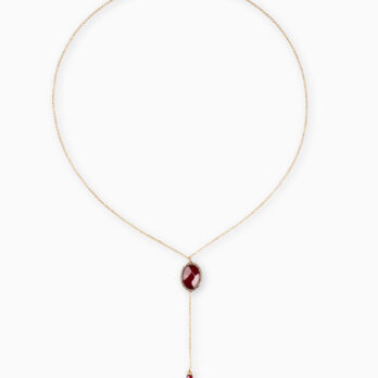 Argento pietre agata rubino labradorite argento 925 collana gioielli ciondolo