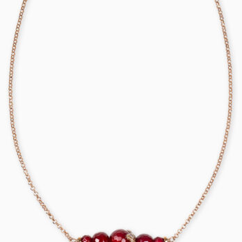 Argento pietre agata rubino labradorite argento 925 collana gioielli