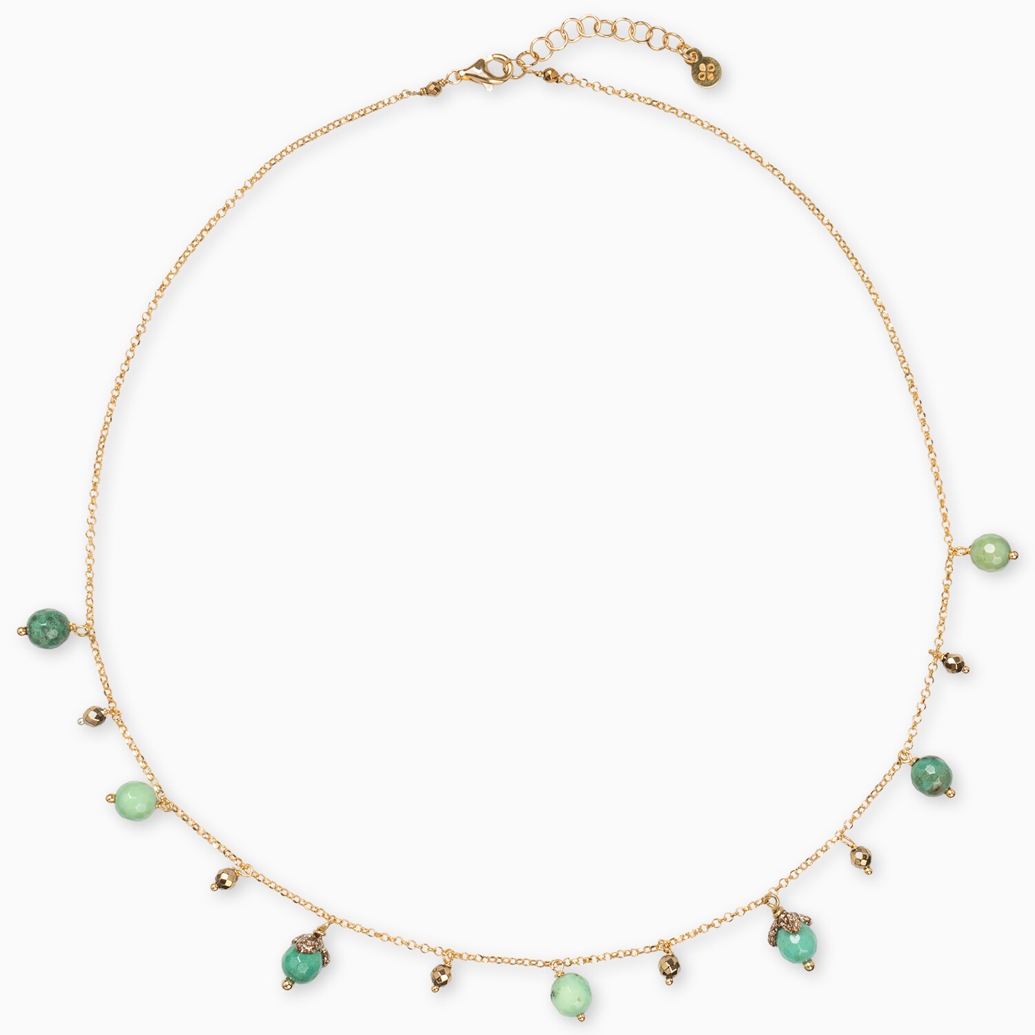 collana crisoprasio charms fatto a mano gioielli