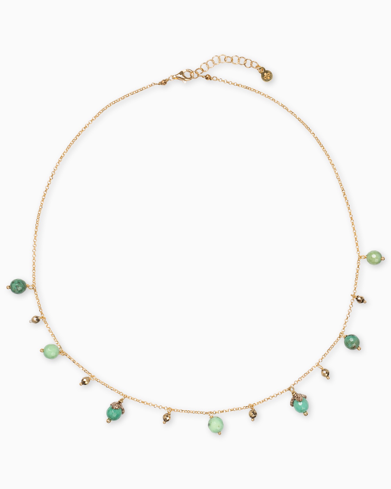 collana crisoprasio charms fatto a mano gioielli