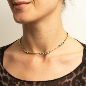 collana crisoprasio charms fatto a mano gioielli