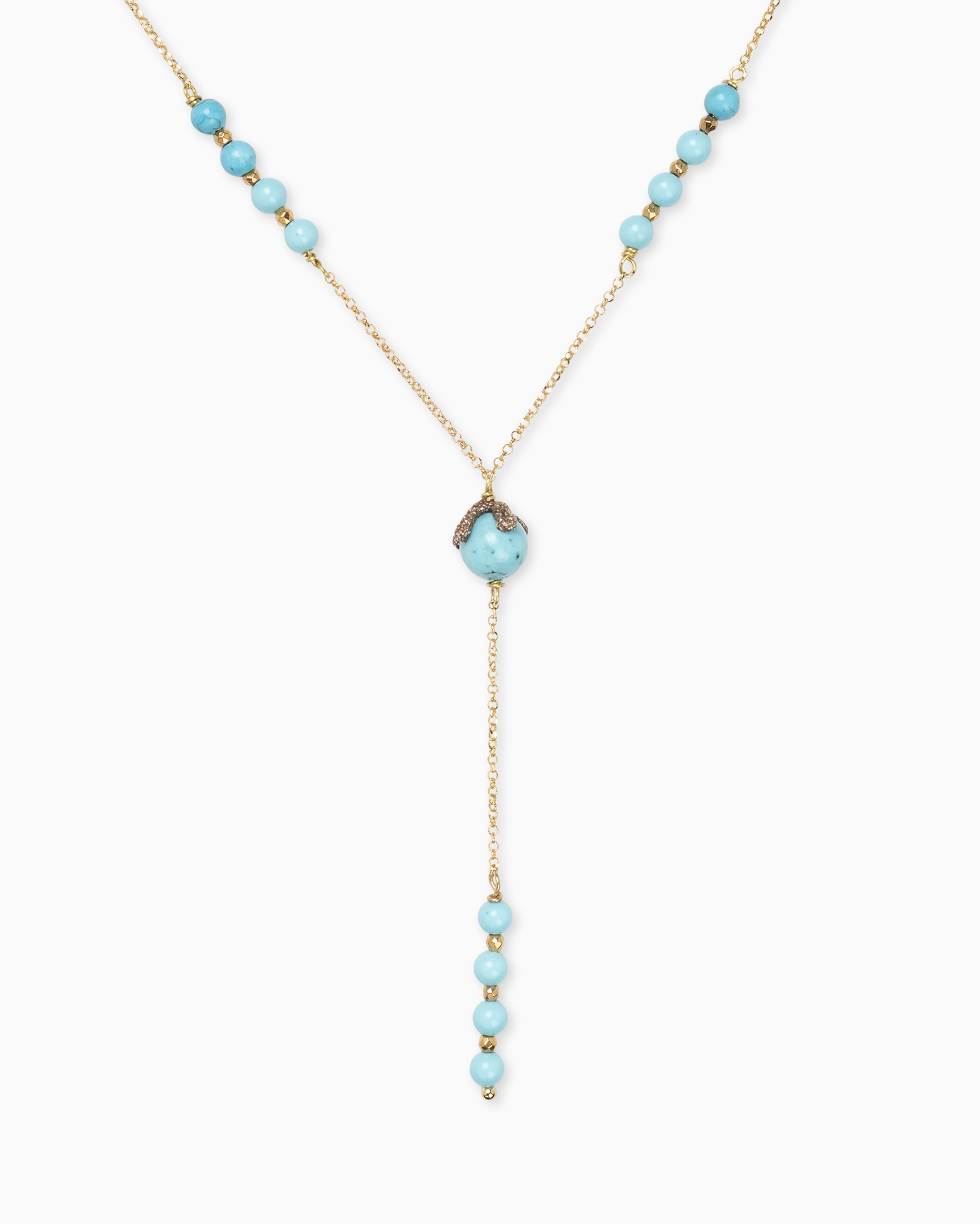 collana girocollo turchese cuori