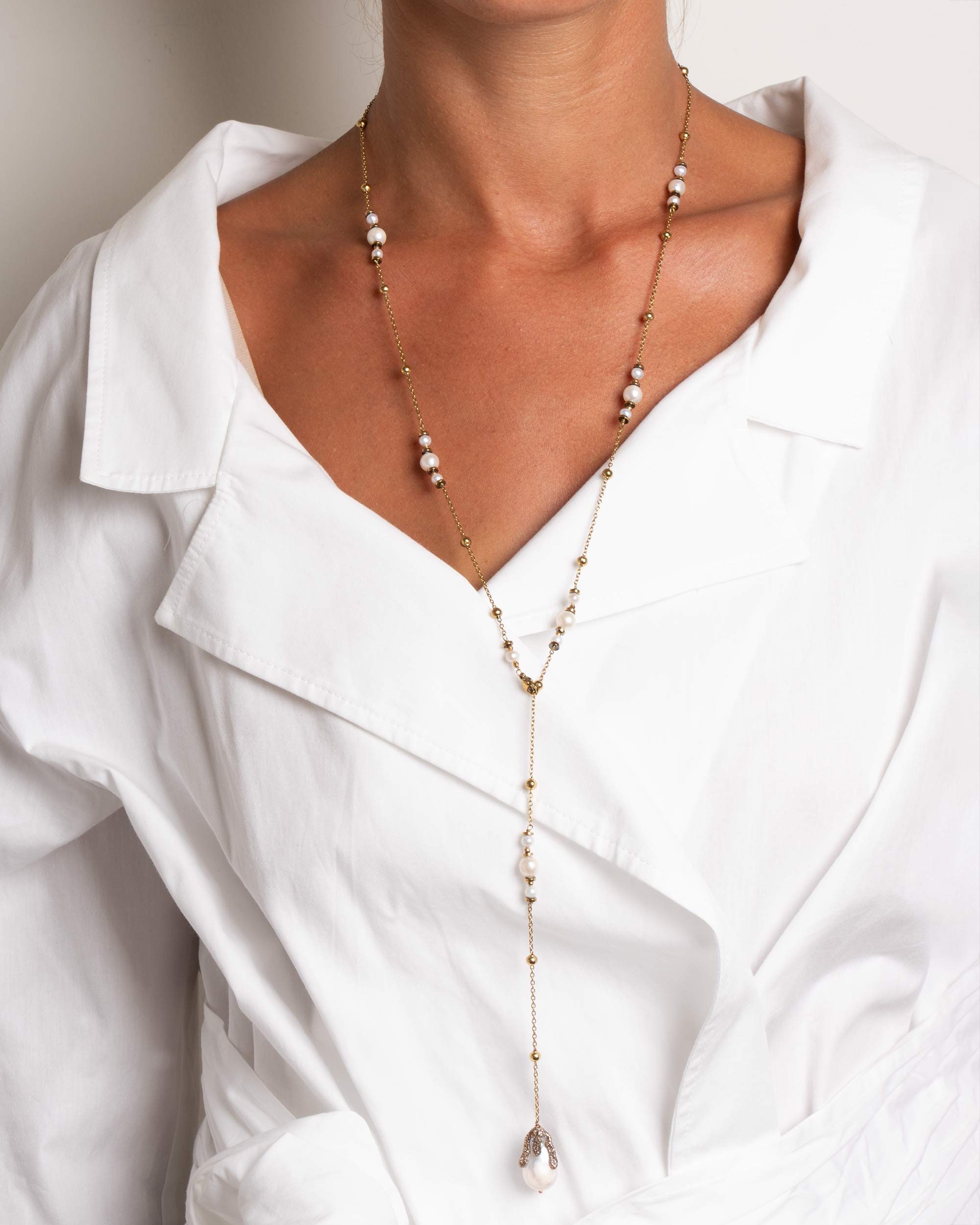 collana perla catena