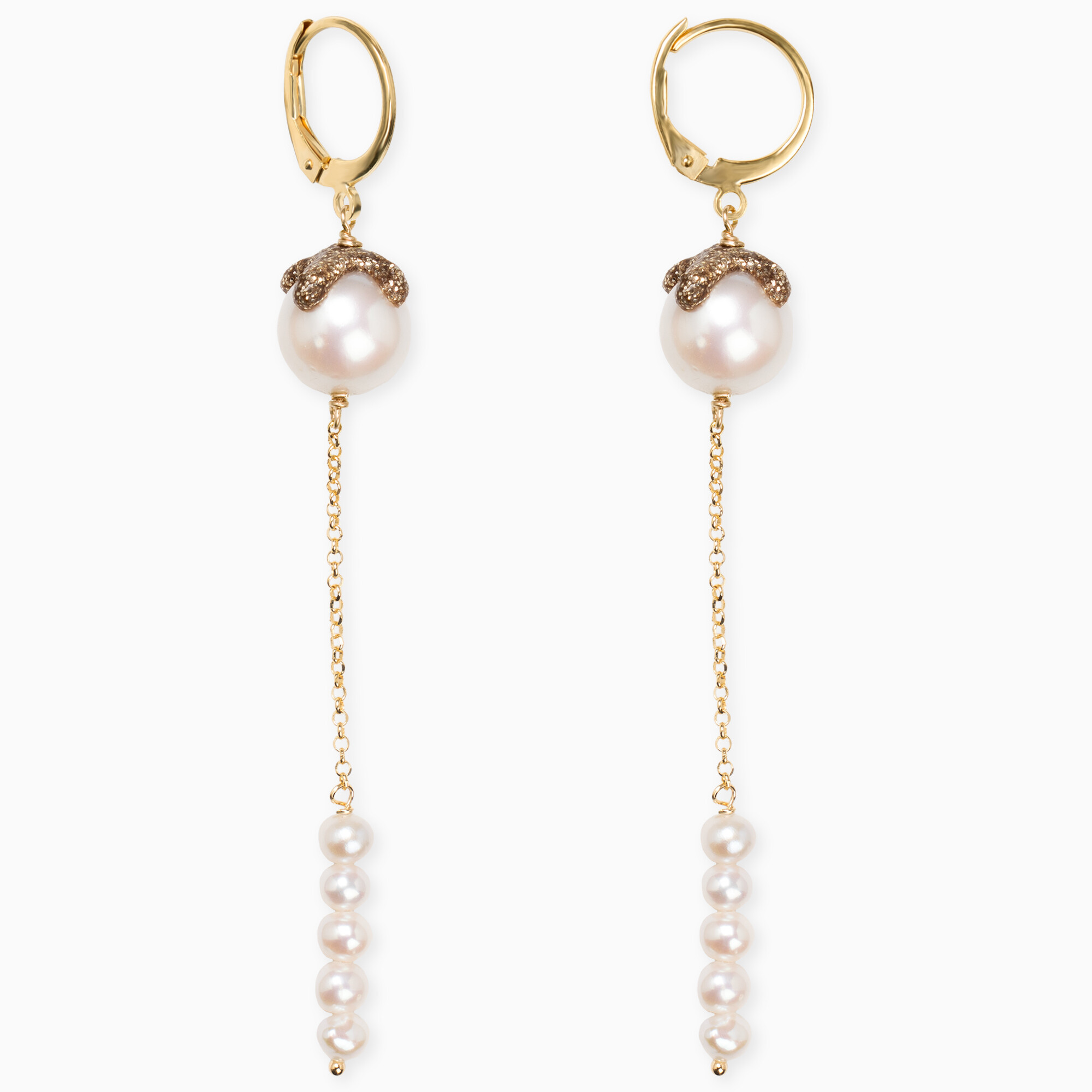 orecchini pastiglia chic perla