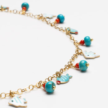 collana charms pesci aulite