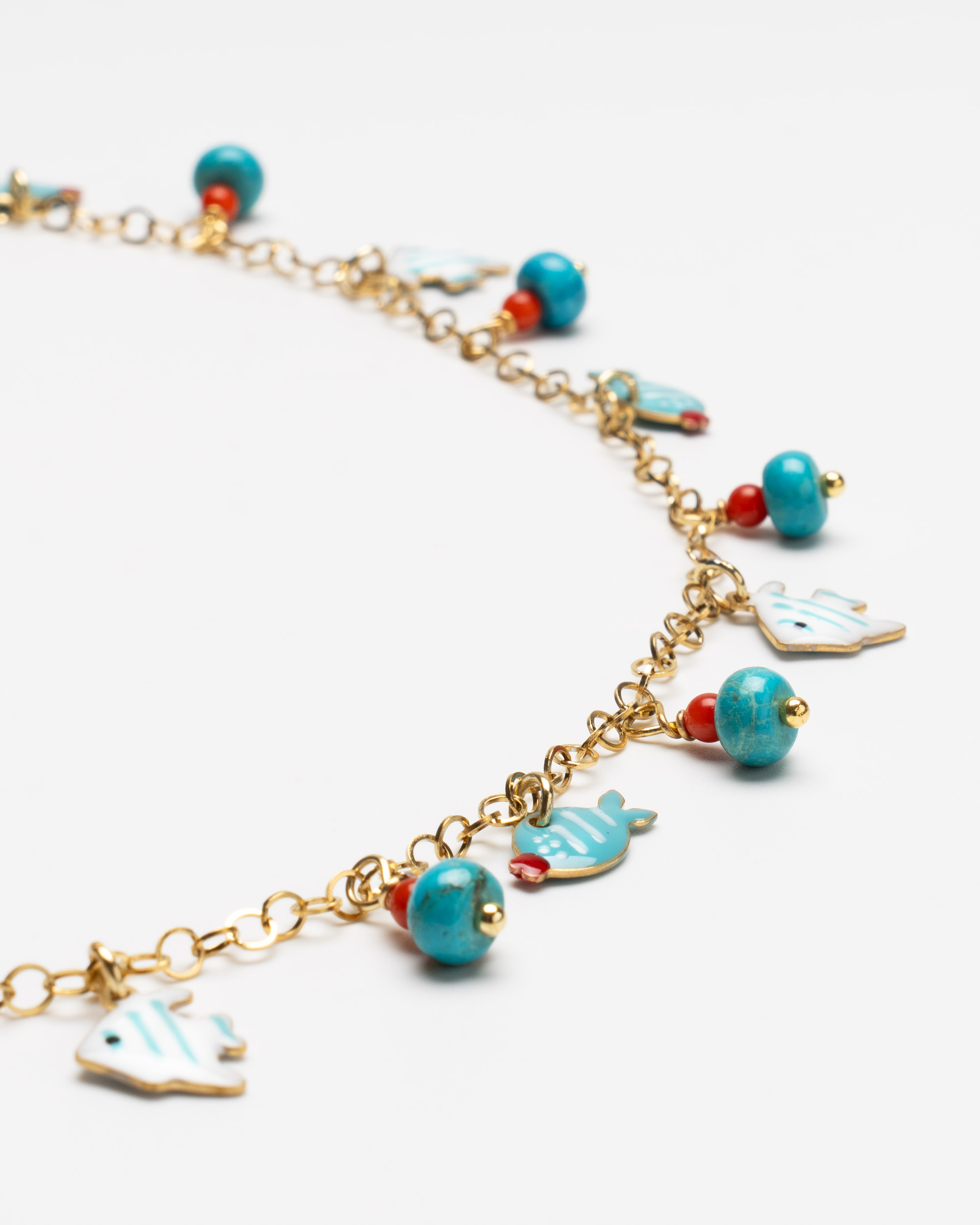 collana charms pesci aulite