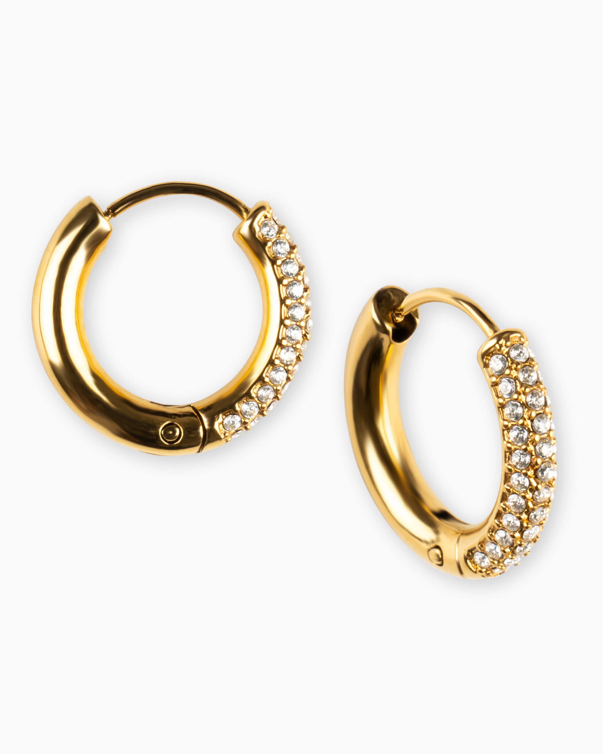 cerchi orecchini zirconi acciaio argento oro fashion style gioielleria rimini