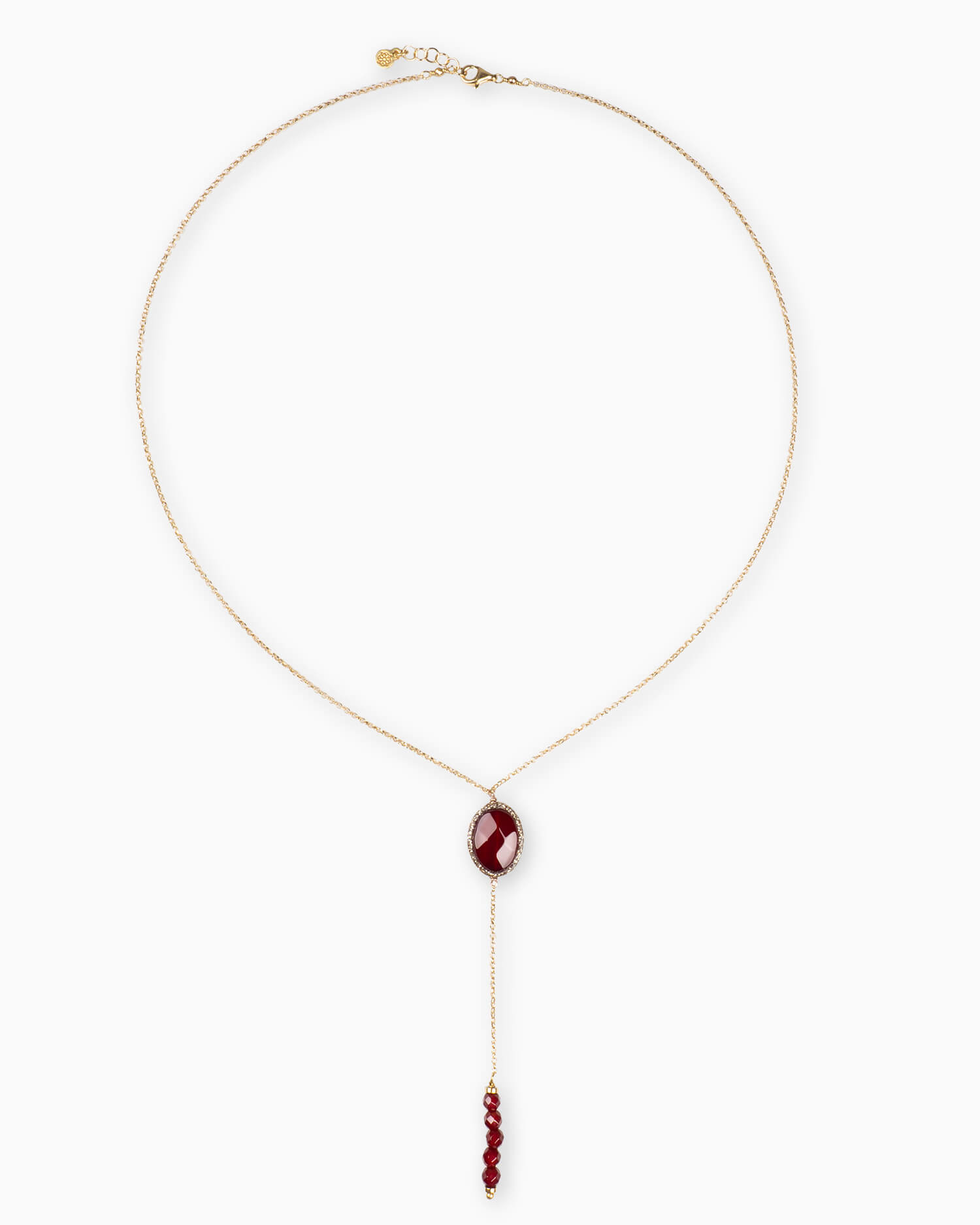 Argento pietre agata rubino labradorite argento 925 collana gioielli ciondolo