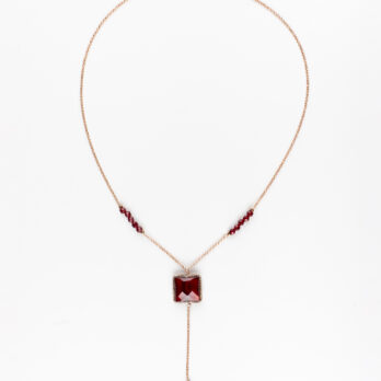 Argento pietre agata rubino labradorite argento 925 collana gioielli