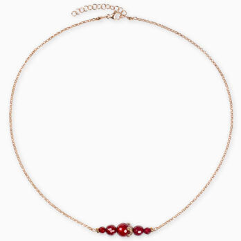 Argento pietre agata rubino labradorite argento 925 collana gioielli