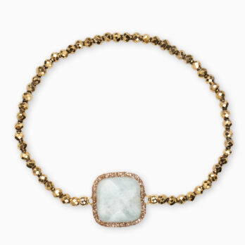 bracciale elastico acquamarina fatto a mano fashion moda gioielleria rimini
