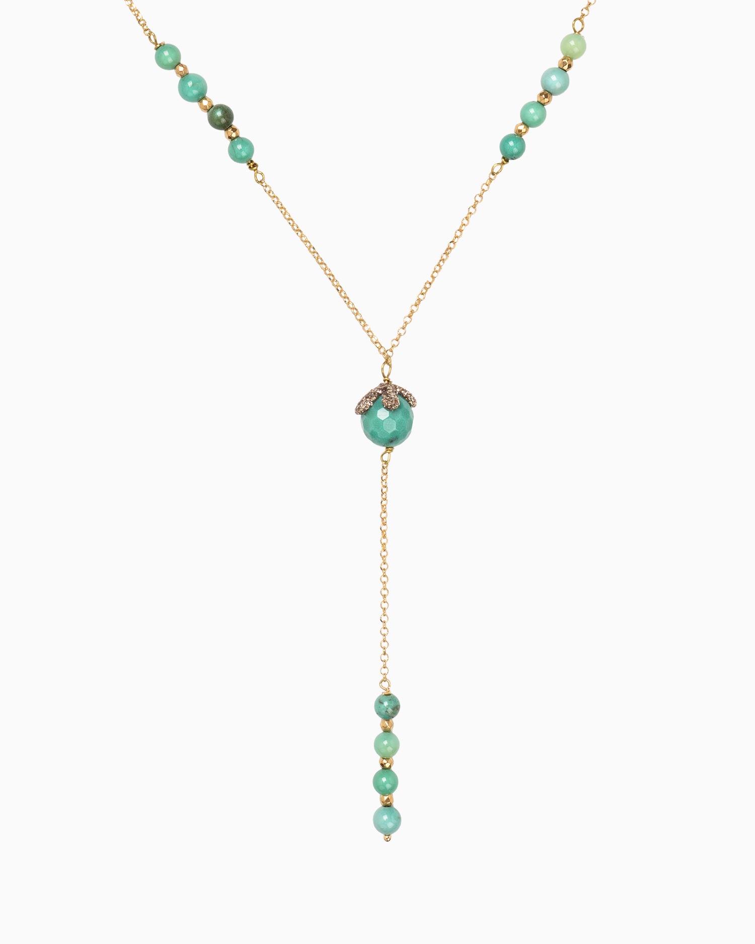 collana crisoprasio charms fatto a mano gioielli