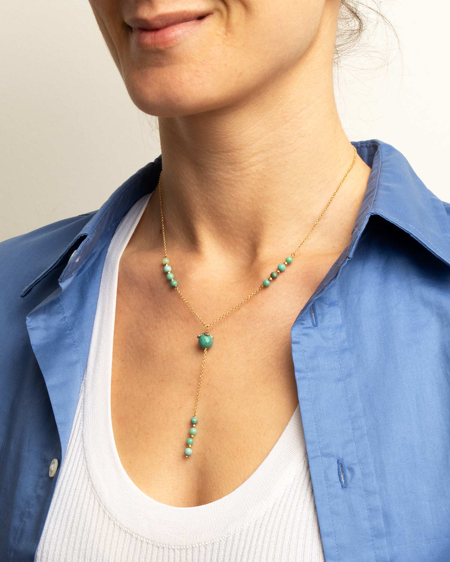 collana crisoprasio charms fatto a mano gioielli