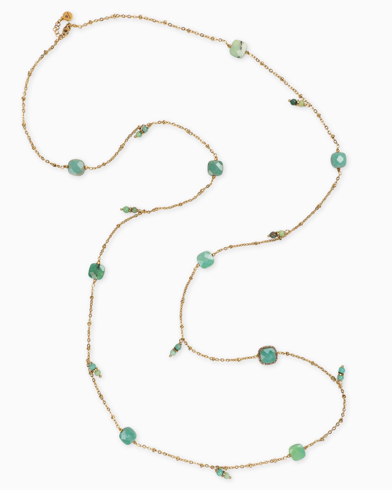 collana crisoprasio charms fatto a mano gioielli