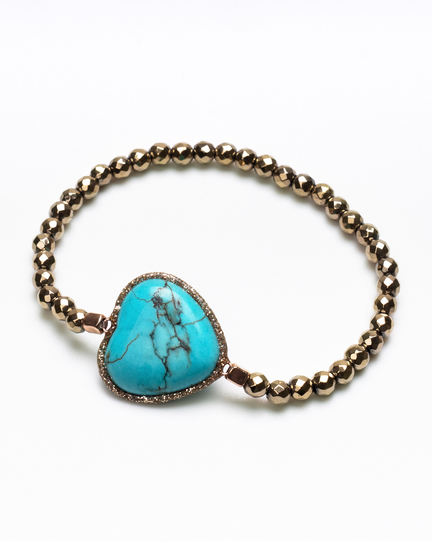 bracciale turchese pietra catena