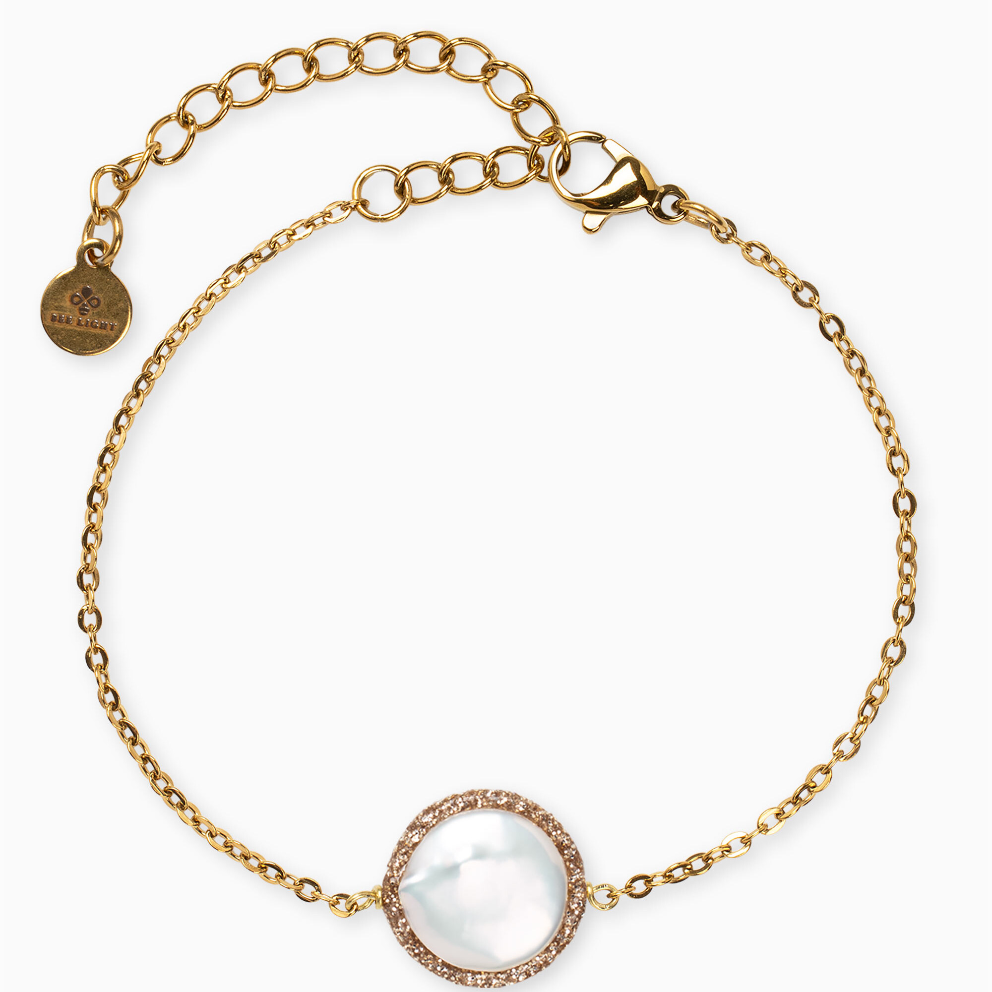 bracciale perla catena