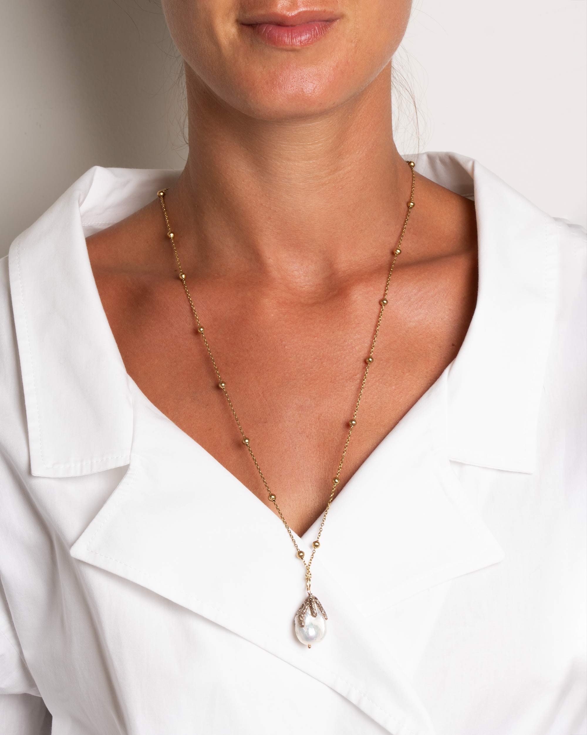 collana perla catena