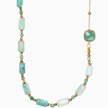 collana crisoprasio lunga amazzonite