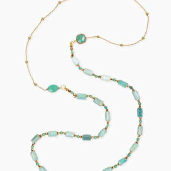 collana crisoprasio lunga amazzonite