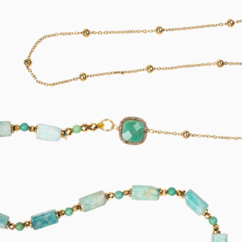 collana crisoprasio lunga amazzonite