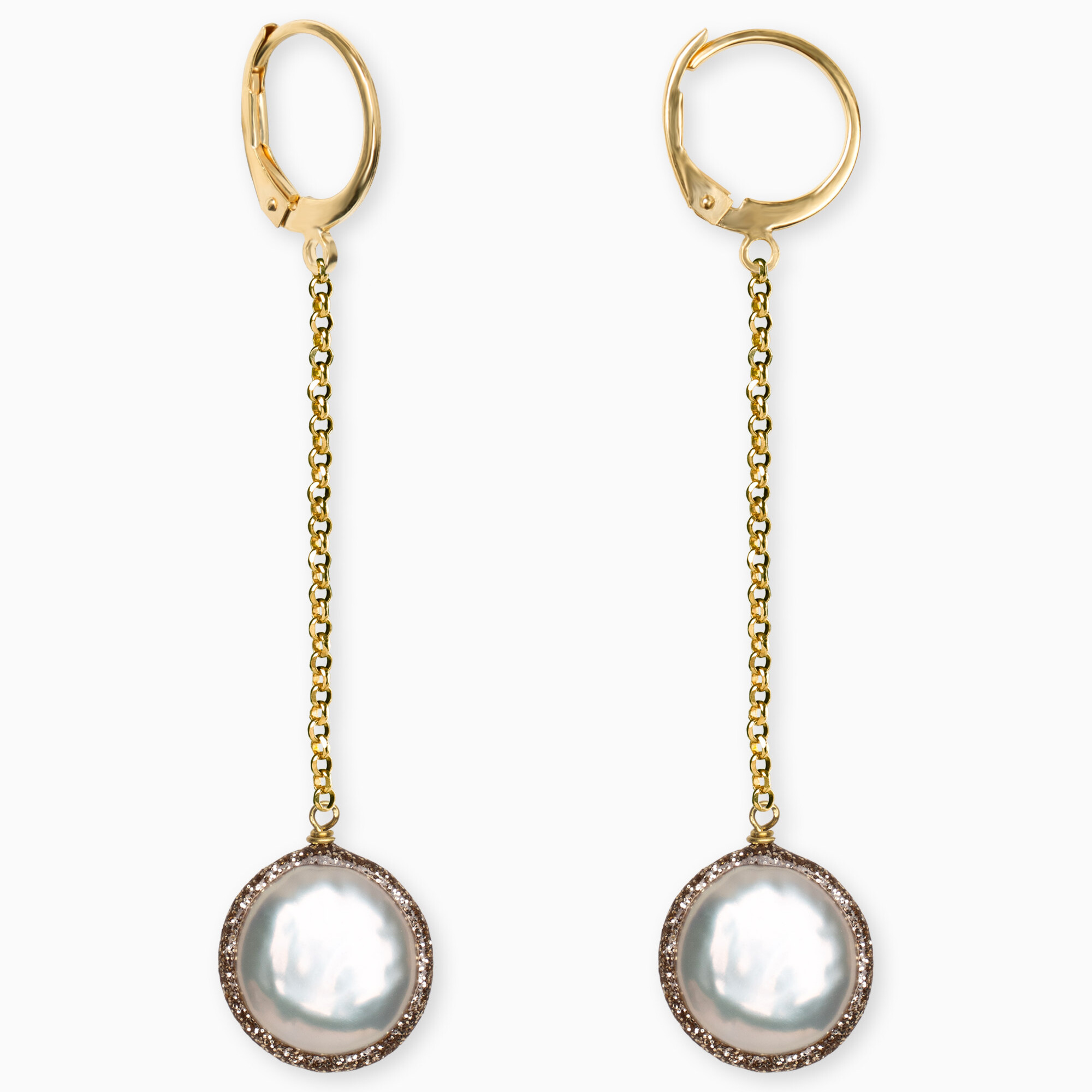 orecchini perle oro argento perle